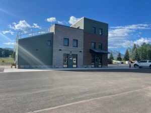 Completed view of multi-story fire training facility built by PNCI Construction