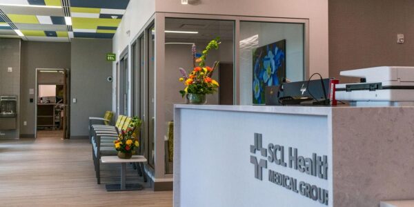 Photos of SCL Health Primary Care Center Welcome Desk Area